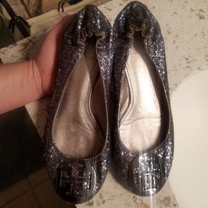 Tory Burch Reva Glitter Flat